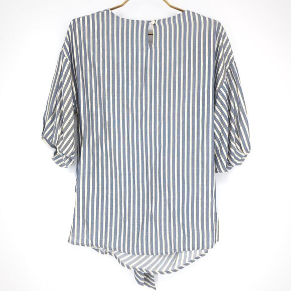 Anthropologie Eva Franco SAMPLE PIECE Marin Striped Blouse Top - Women's Size 6 - Picture 3 of 13